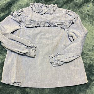 Janie and Jack ruffle longsleeve top